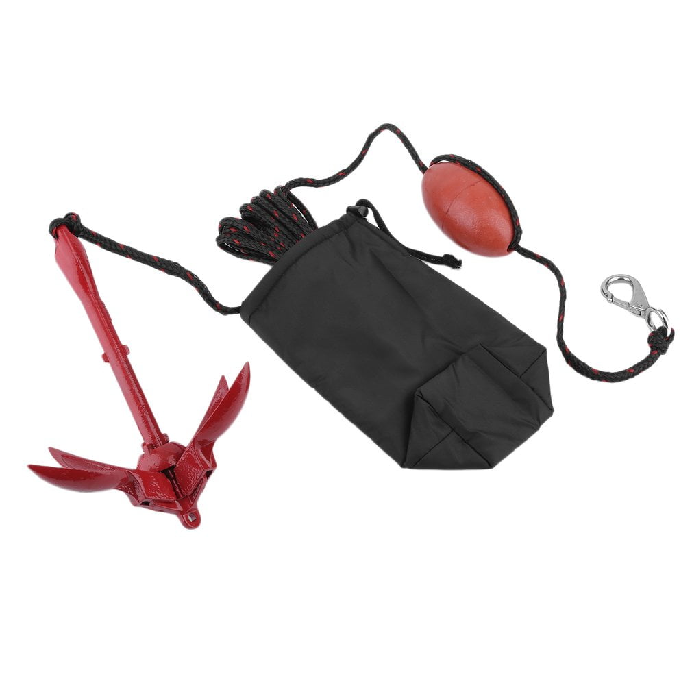 Portable Folding Anchor Buoy Kit Anchor Rigging System Set with Float Carrying Bag Rope Canoe Kayak Raft Boat Fishing... by