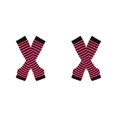 thumbnail image 4 of Decodeary Bas Épais Confortables et Faciles à Porter en Polyester Application Grand rose Rouge et Noir 2Ensemble, 4 of 6