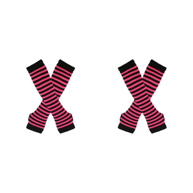 Thinsony Fashionable Over Knee Socks For Thick Thighs Easy To Match And Durable Easy To Wear Wide Application rose red and black 2Set