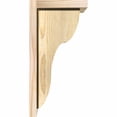 thumbnail image 3 of 8"W x 8"D x 16"H Carmel Rough Sawn Corbel w/Backplate, Douglas Fir, 3 of 9
