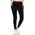 thumbnail image 2 of 2 Pack Women's High Waisted Active Full Leggings With Side Pockets 28"Inseam Yoga Workout Pants, 2 of 5