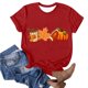 thumbnail image 1 of Fiudx Ofertas Flash Del Día Camisa de Pollo de Moda para Mujer Linda Granja Camisetas Mamá Causal Manga Corta Camisetas Tops Blusas, 1 of 3