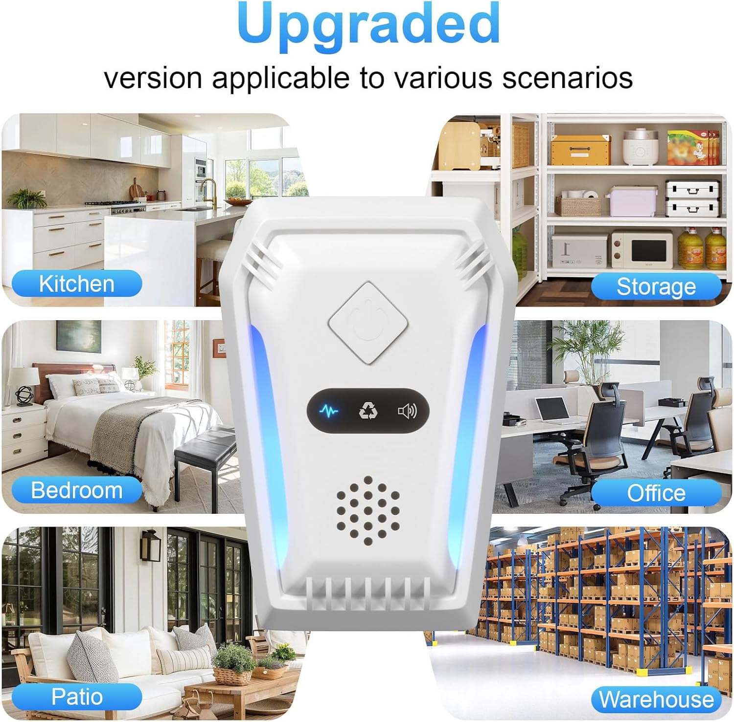 2026 Upgraded Ultrasonic Pest Repeller Plug-In, 6-Pack Electronic Deterrent with 3 Modes, Home Protection for Mice, Bugs & Mosquitoes