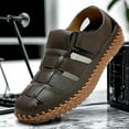 thumbnail image 3 of Men's Casual Sandals Closed Toe Outdoor Handmade Leather, 3 of 6