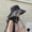Black, variant on Fashion Casual Sun Bucket Hat Summer Women's Cap Wide Brim Foldable Vinyl Anti-UV Flat Fisherman Cap Panama Female Hat Gorros