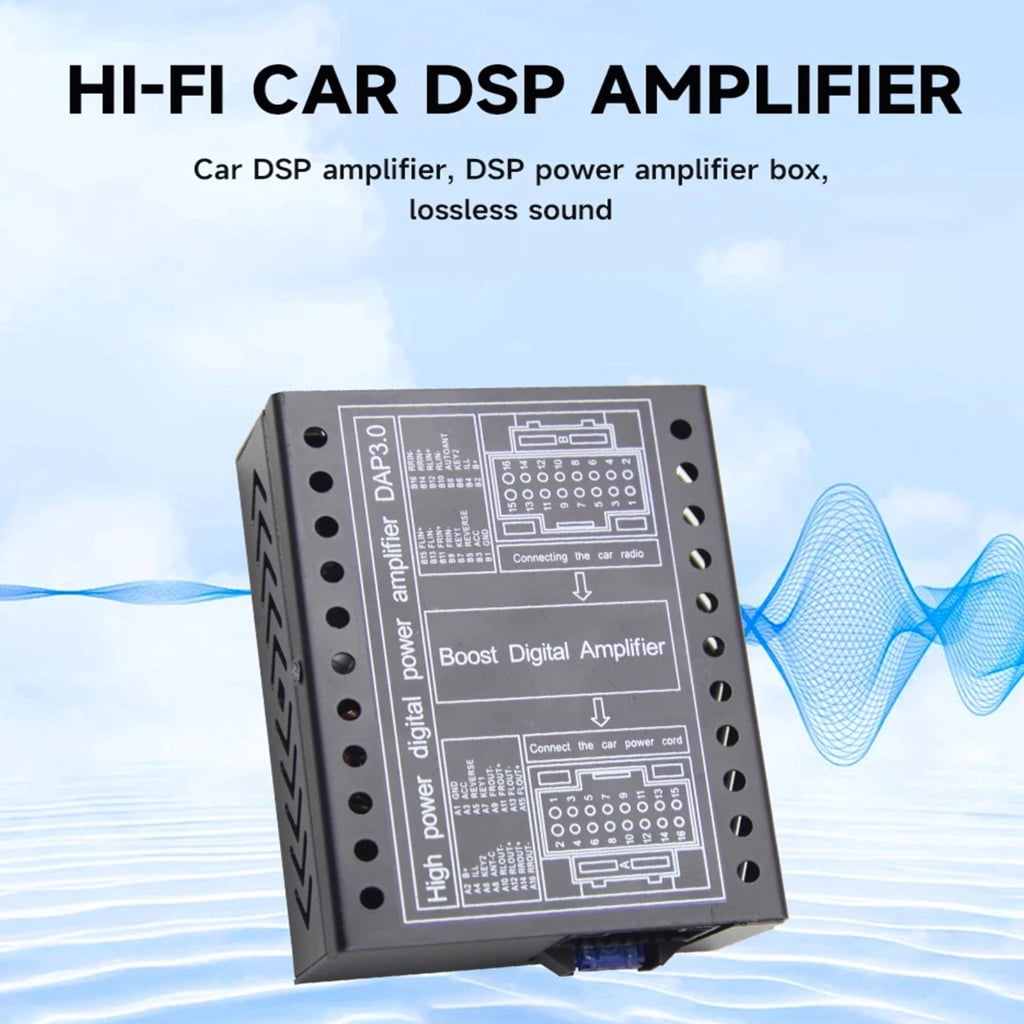 BQBQERT Digital Sound Processors DSP Amplifier for Lossless Upgrade Easy Installation