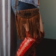 thumbnail image 3 of Bolso bandolera Montana West Wrangler Clutch con flecos 27 x 5 x 17 cm, 3 of 7
