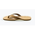 thumbnail image 2 of Hari Mari Mens Fields Leather Memory Foam Arch Support Flip Flops Tan/Olive - 1031-135 TAN/OLIVE, 2 of 3