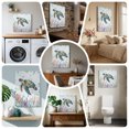 thumbnail image 6 of Ships Next Day Canvas Wall Art 8"x8", Sea Turtle Coastal Wood Framed Canvas Print Painting, Summer Beach Coral Ocean Seaweed Ready to Hang Small Picture Wall Decor for Home Bathroom Nursery Kitchen, 6 of 9