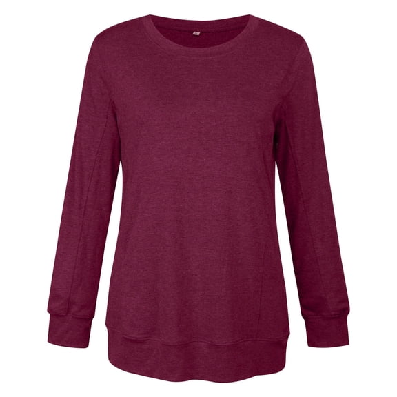 Gubotare Tshirts Shirts For Women Womens Long Sleeve Tshirt V Neck Loose Fit Soft Waffle Knit Thermal Tops,Khaki L