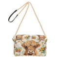 thumbnail image 2 of FORMRS Women Crossbody Purse with Chain Strap Vegan Leather Shoulder Handbag, Floral Cow, 2 of 7