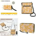 thumbnail image 5 of ZUXONGSY Hippie Daisy Flower Print Women's PU Leather Crossbody Bag and Wallet Set, Trendy Multi-Pocket Hobo Purse with Adjustable Strap for Work & Travel, 5 of 5