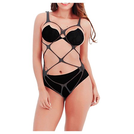 

Lingerie For Women Naughty Net Dress Hollow Fishing Net Perspective Bikini Underwear Bra