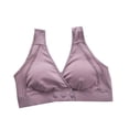 thumbnail image 4 of Sakmal Women Nursing Bras Bralette Plus Size Wireless Breastfeeding Cotton Crop Top for Women L, 4 of 4