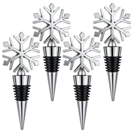 

Clearance! Kitchen Utensils Set Eguiwyn Snowflake 4Pc Stopper Bottle Wine Wine Reusable Drink Cover Plug Bottle Kitchen，Dining Bar Snowflake Wine Bottle Stopper (4Pcs)