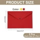 thumbnail image 2 of 2 Piezas de Carpetas de Fieltro, Carpeta de Sobre A4 Bolsa de Almacenamiento de Documentos con Cierre de Botón (Rojo/Amarillo), 2 of 7