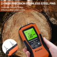 thumbnail image 4 of Medidor de humedad de madera, detector de humedad digital, detector de fugas de agua, comprobador de humedad de madera y materiales de construcción con pantalla LCD retroiluminada, 4 of 5