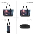 thumbnail image 6 of FORMRS Canvas Laptop Tote Bag for Women with 15.6" Computer Compartments Shoulder Handbag, Glowing Jellyfish, 6 of 7