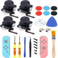 thumbnail image 1 of 4 Pack Joystick Replacement Repair Kit for Fix Drift Switch Joy con Controller & Switch Lite Joystick Parts Replacement Left/Right Analog Thumb Stick, 1 of 8