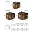 thumbnail image 2 of Red Wine Small Toaster Cover 2 Slice, Kitchen Appliance Covers, Grapes Glasses Country Wooden Farmhouse Toaster Oven Cover with Loop, Bread Machine Cover Polyester Dust Cover Protection, 2 of 4