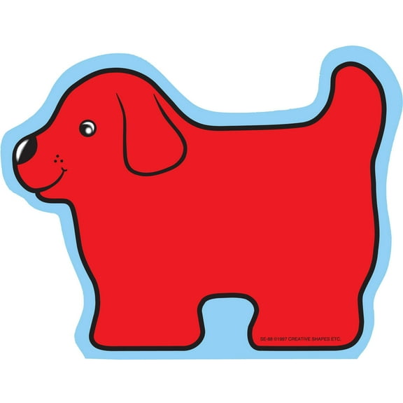 SHAPES ETC. Large Notepad - Red Dog