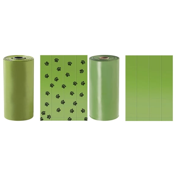 Rkxzt Trash Bag Biodegradable Pet Poop Bags Corn Starch Double Layer Scented Waste Bags 4 Count Home Storage|Plastic