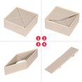 thumbnail image 3 of Diommell Paquete De 4 Cajas De Almacenamiento De Tela Plegables, Organizador De Cajones, Cestas De Tela, Contenedores, Divisores Para Ropa, Ropa Interior, Sujetadores, Calcetines, Ropa, Color Beige 40, 3 of 5