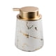 thumbnail image 1 of Dispensador de jabón de manos en loción de cerámica, bomba fácil de presionar, dispensador de desinfectante de manos para baño recargable, 1 of 5