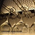 thumbnail image 3 of Wall Mounted Wine Rack with LED Lighting Glass Holder, Liquor Bottles Shelves Display Storage Organizer Hanging Long Stemware Goblet Metal for Home Mini Bar Cellar Black, 3 of 6