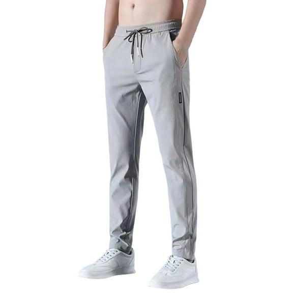 Bovxnpu Mens Plus Size Pants Men's Pants Fashion Casual Athletic with Stylish for Daily Sports Outdoor Leisure Office Casual Wear Men's Pants