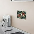 thumbnail image 5 of Yayeee Toggle Light Switch Wall Plate 2-Gang 4.56"x4.48" Decorative Outlet Cover, Retro Christmas Poinsettia, 5 of 7