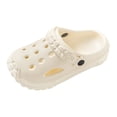 thumbnail image 2 of CUZIBR Summer Toddler Girls Clogs Garden Shoes Cute Cartoon Animal Graphic Lightweight Non- Tole Breathable Water Sandals Outdoor Beach Pool Soft Casual Footwear Slipper,White,2-3 Years, 2 of 9
