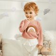 thumbnail image 1 of PatPat Baby Boy/Girl Rainbow Pattern Waffle Long-sleeve Pullover Sweatshirt, 1 of 6