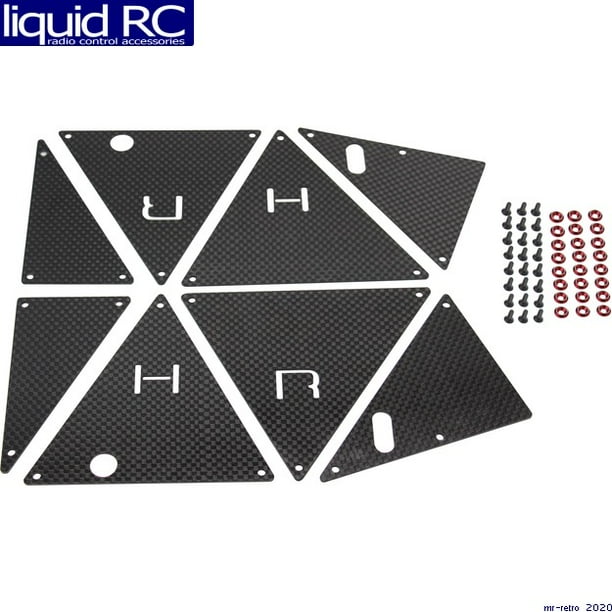 Hot Racing TUDR14G Carbon Fiber Tube Chassis Side Innter Panels Traxxas UDR - Walmart.com