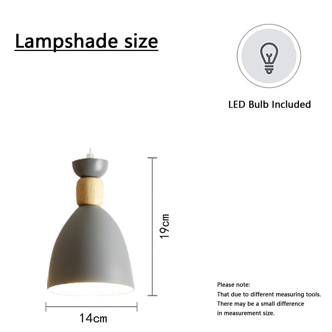 JLOWCO Farmhouse Corded Hanging Light Fixture Plug in Light Socket Modern Pendant Lights Kitchen Island Lighting Hanging Lights Indoor Gray Island Light (LED Bulb Include)