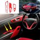 thumbnail image 4 of 3Pcs for 2011-2017 Red Window Lift Switch Button Panel Cover Trim Interior Decoration, 4 of 5