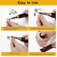 thumbnail image 5 of Adjustable Screw Punch, 6 Tip Sizes Belt Hole Puncher, Wood Handle Leather Hole Punch Tool for Sewing Leather Black, 5 of 5