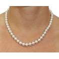 thumbnail image 5 of 14K Gold 7.5-8.0mm White Akoya Cultured Pearl Necklace, Bracelet & Earrings Set, 17" - AA+ Quality, 5 of 8
