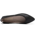 thumbnail image 2 of DADAWEN Women’s Pointed Toe Ballet Flats Slip on Casual Flats Walking Ballerina Shoes Black 9.5US, 2 of 7