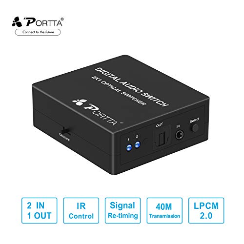 Portta SPDIF Toslink Switcher 2x1 