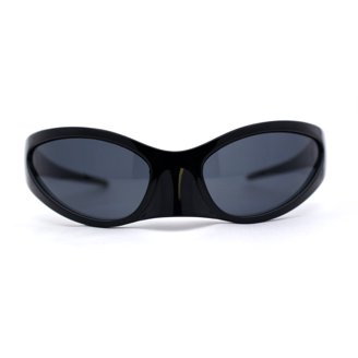 Vintage Retro Wrap Sunglasses UV Protection Spring Hinge Shades Oversized VINTAGE 80s RETRO SPORTY WRAP AROUND Style  main image 4