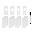thumbnail image 3 of 28x Séparateurs de Garde-Robe Adultes Lessive Vêtements Taille Support de Garde-Robe Séparateurs Cintres Blanc, 3 of 8