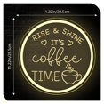 thumbnail image 3 of Letrero De Neón It's Coffee Time Con Luz LED Regulable Para Cafetería, Moderna, Pub, Restaurante, Decoración Pared, 28.5cmx28.5cm, 3 of 6