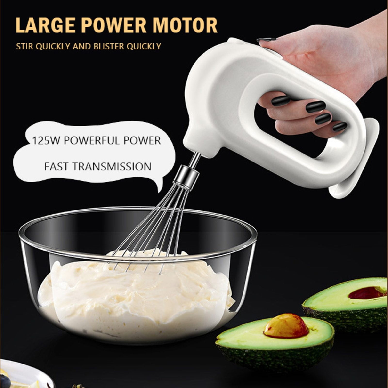Potato Masher Handheld Automatic Mixer Coffee Hand Boiler MINI Household  Cordless Electric Hand Mixer USB Rechargable Handheld Egg Beater With 2  Detachable Stir Whisks 4 Speed Modes Baking At Home For 