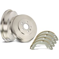 Rear Brake Drum and Brake Shoe Kit 6 - Compatible with 2011 - 2015 Chevy Cruze 2012 2013 2014