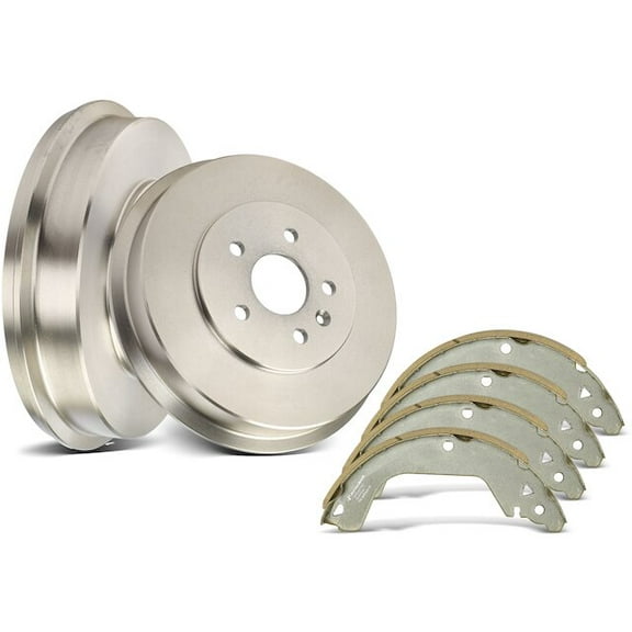 Rear Brake Drum and Brake Shoe Kit 6 - Compatible with 2011 - 2015 Chevy Cruze 2012 2013 2014