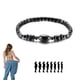 thumbnail image 1 of Tobillera de hematita magnética para hombres y mujeres, tobillera de obsidiana magnética de drenaje linfático antihinchazón, tobillera magnética para mujer de playa, 1 of 11