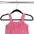 thumbnail image 4 of Simplify Kid's 25 Pack Velvet Hangers with Race Car Icon in Black, 4 of 8
