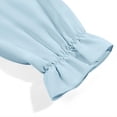 thumbnail image 6 of Dlentnea Girls Tops Elegant Ruffle Long Sleeve Blouses Kids Button down Uniform Schools Dress Shirt Tops, 6 of 6