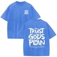 thumbnail image 6 of Christian Graphic T Shirts for Men Trust God's Plan Vintage Acid Wash Tshirt Oversized Faith Back Print Tshirts Short Sleeve Casual Streetwear Summer Tops, 6 of 6